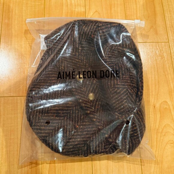 Aime Leon Dore - Wool Herringbone Earflap Hat (L/XL) - Picture 9 of 9